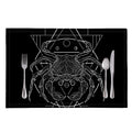 Black And White Cancer Sign Print Placemat