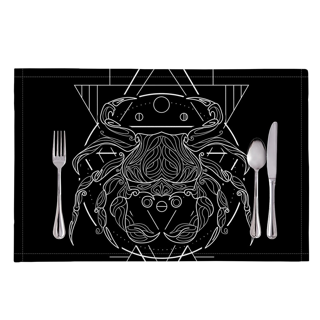 Black And White Cancer Sign Print Placemat