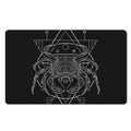 Black And White Cancer Sign Print Polyester Doormat