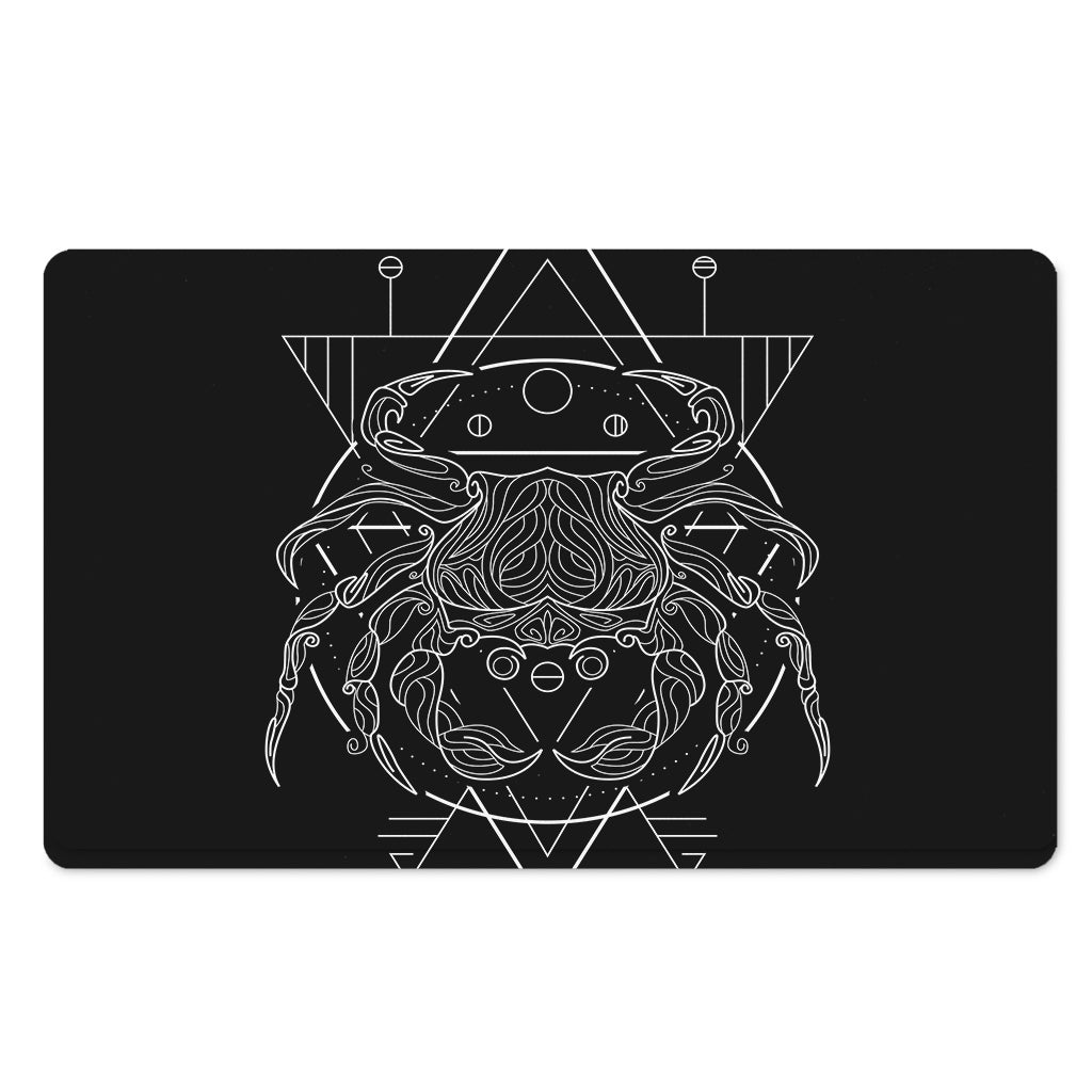 Black And White Cancer Sign Print Polyester Doormat