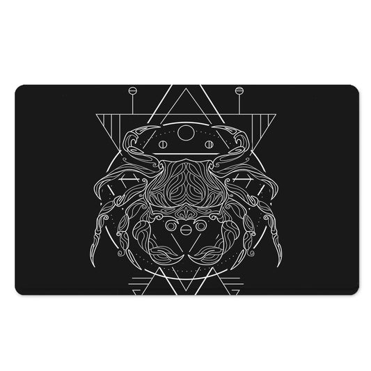 Black And White Cancer Sign Print Polyester Doormat