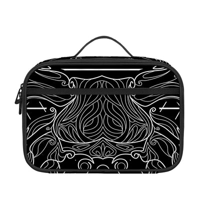 Black And White Cancer Sign Print Portable Lunch Bag