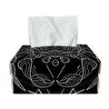 Black And White Cancer Sign Print Rectangle Tissue Box Cover