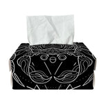 Black And White Cancer Sign Print Rectangle Tissue Box Cover