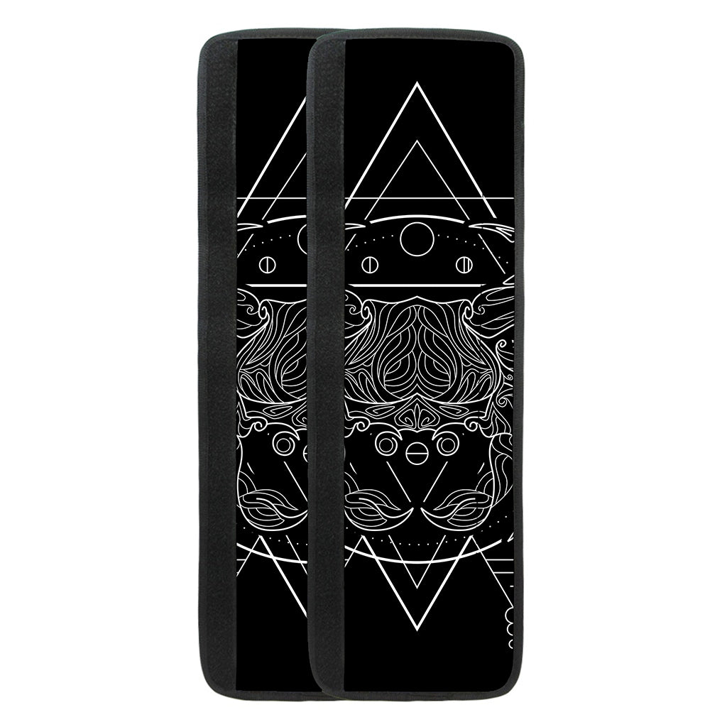 Black And White Cancer Sign Print Refrigerator Handle Covers