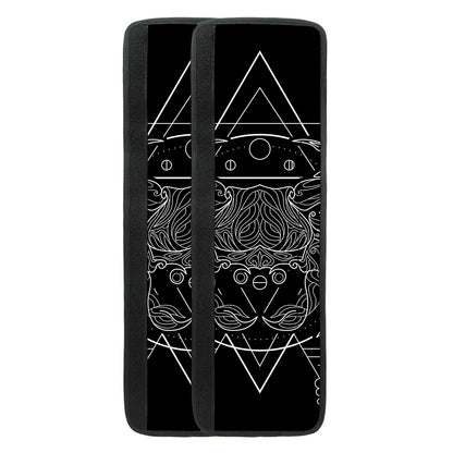 Black And White Cancer Sign Print Refrigerator Handle Covers