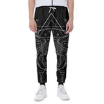 Black And White Cancer Sign Print Scuba Joggers