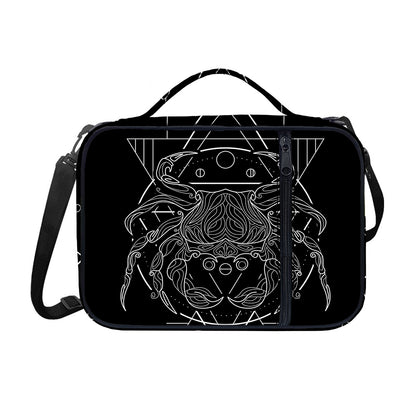 Black And White Cancer Sign Print Shoulder Strap Bible Bag