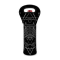 Black And White Cancer Sign Print Single Neoprene Wine Tote