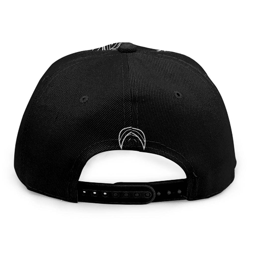 Black And White Cancer Sign Print Snapback Cap