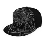 Black And White Cancer Sign Print Snapback Cap