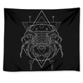 Black And White Cancer Sign Print Tapestry
