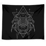 Black And White Cancer Sign Print Tapestry