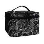 Black And White Cancer Sign Print Travel Makeup Bag