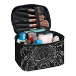 Black And White Cancer Sign Print Travel Makeup Bag