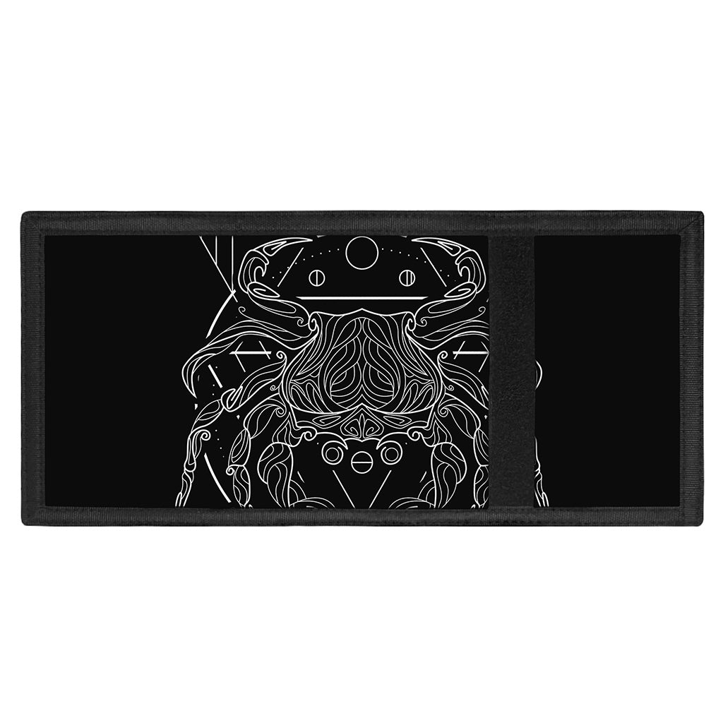 Black And White Cancer Sign Print Trifold Wallet