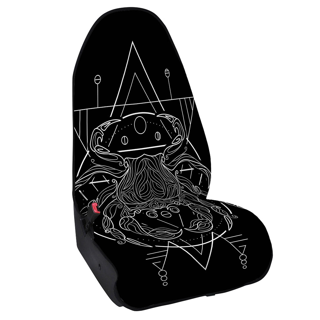 Black And White Cancer Sign Print Waterproof Car Seat Cover