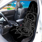Black And White Cancer Sign Print Waterproof Car Seat Cover