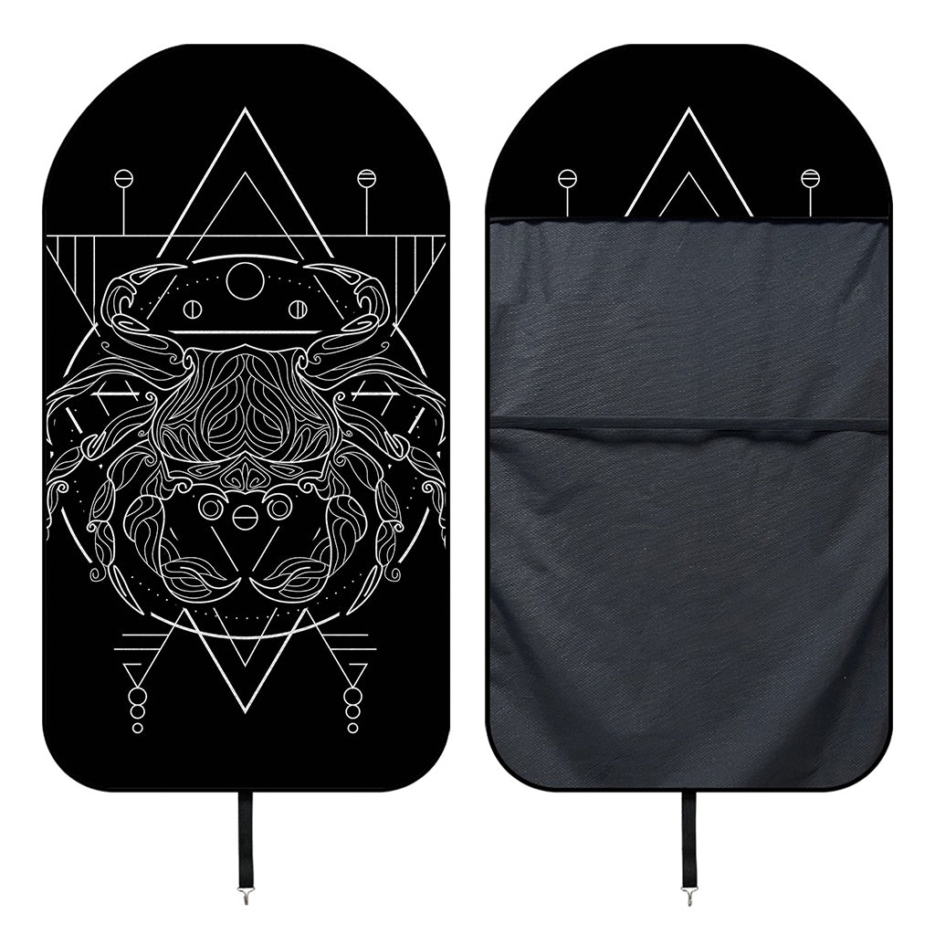 Black And White Cancer Sign Print Waterproof Car Seat Cover