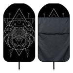 Black And White Cancer Sign Print Waterproof Car Seat Cover