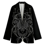 Black And White Cancer Sign Print Women's Blazer