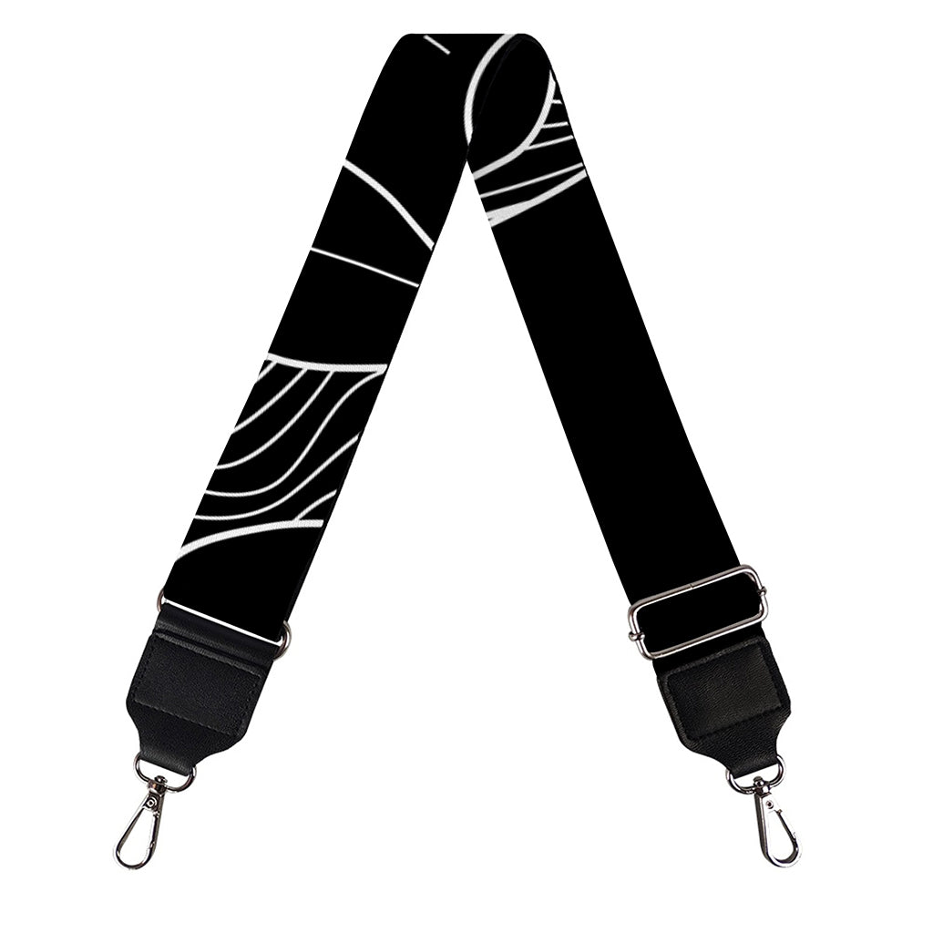 Black And White Capricorn Sign Print Bag Strap