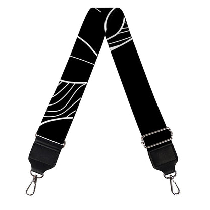 Black And White Capricorn Sign Print Bag Strap