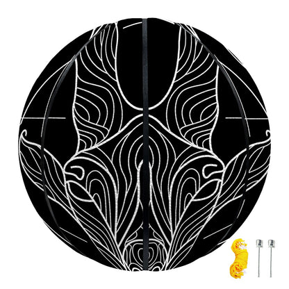 Black And White Capricorn Sign Print Basketball