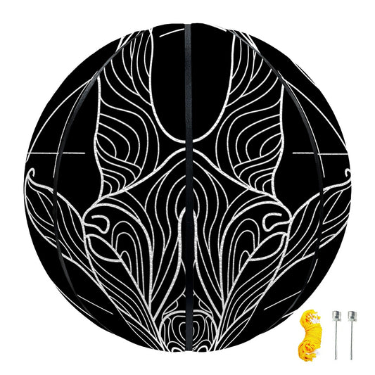 Black And White Capricorn Sign Print Basketball