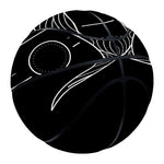 Black And White Capricorn Sign Print Basketball