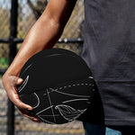 Black And White Capricorn Sign Print Basketball