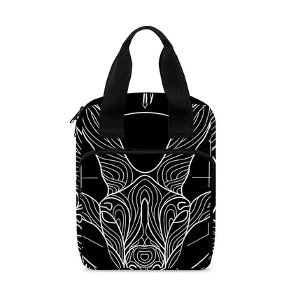 Black And White Capricorn Sign Print Bible Tote Bag