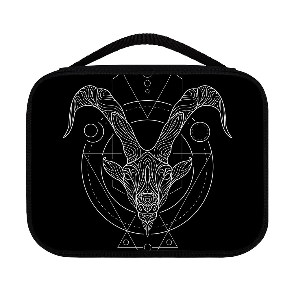 Black And White Capricorn Sign Print Classic Bible Case
