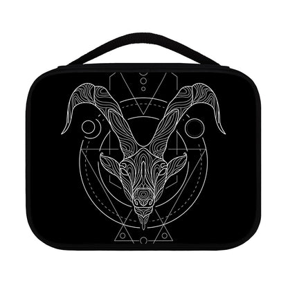Black And White Capricorn Sign Print Classic Bible Case