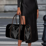 Black And White Capricorn Sign Print Duffle Bag