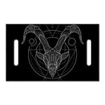 Black And White Capricorn Sign Print Golf Cart Seat Cover