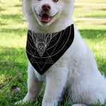 Black And White Capricorn Sign Print Over The Collar Dog Bandana