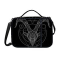 Black And White Capricorn Sign Print Shoulder Strap Bible Bag