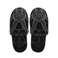 Black And White Capricorn Sign Print Slippers