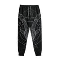 Black And White Capricorn Sign Print Sweatpants