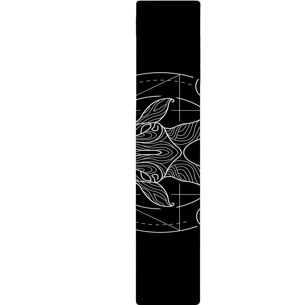 Black And White Capricorn Sign Print Table Runner