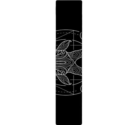 Black And White Capricorn Sign Print Table Runner