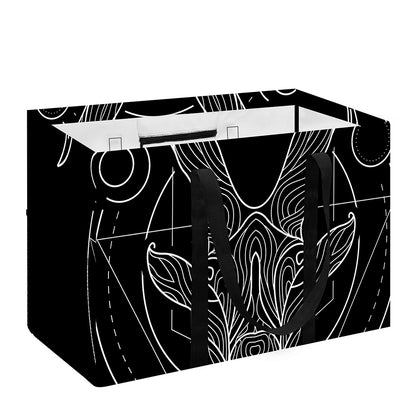 Black And White Capricorn Sign Print Utility Tote Bag