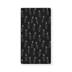 Black And White Carrot Pattern Print Baby Crib Sheet