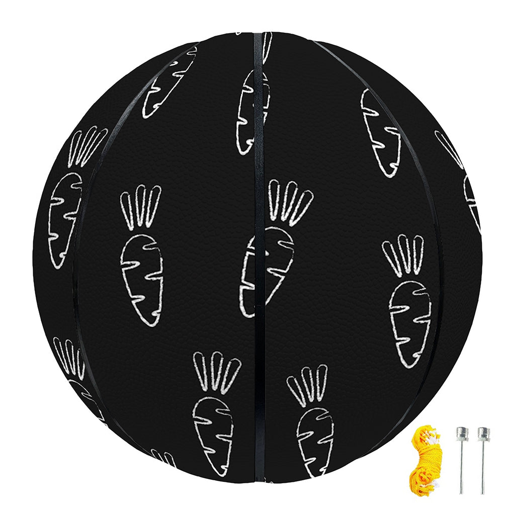Black And White Carrot Pattern Print Basketball