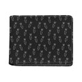 Black And White Carrot Pattern Print Bifold Wallet