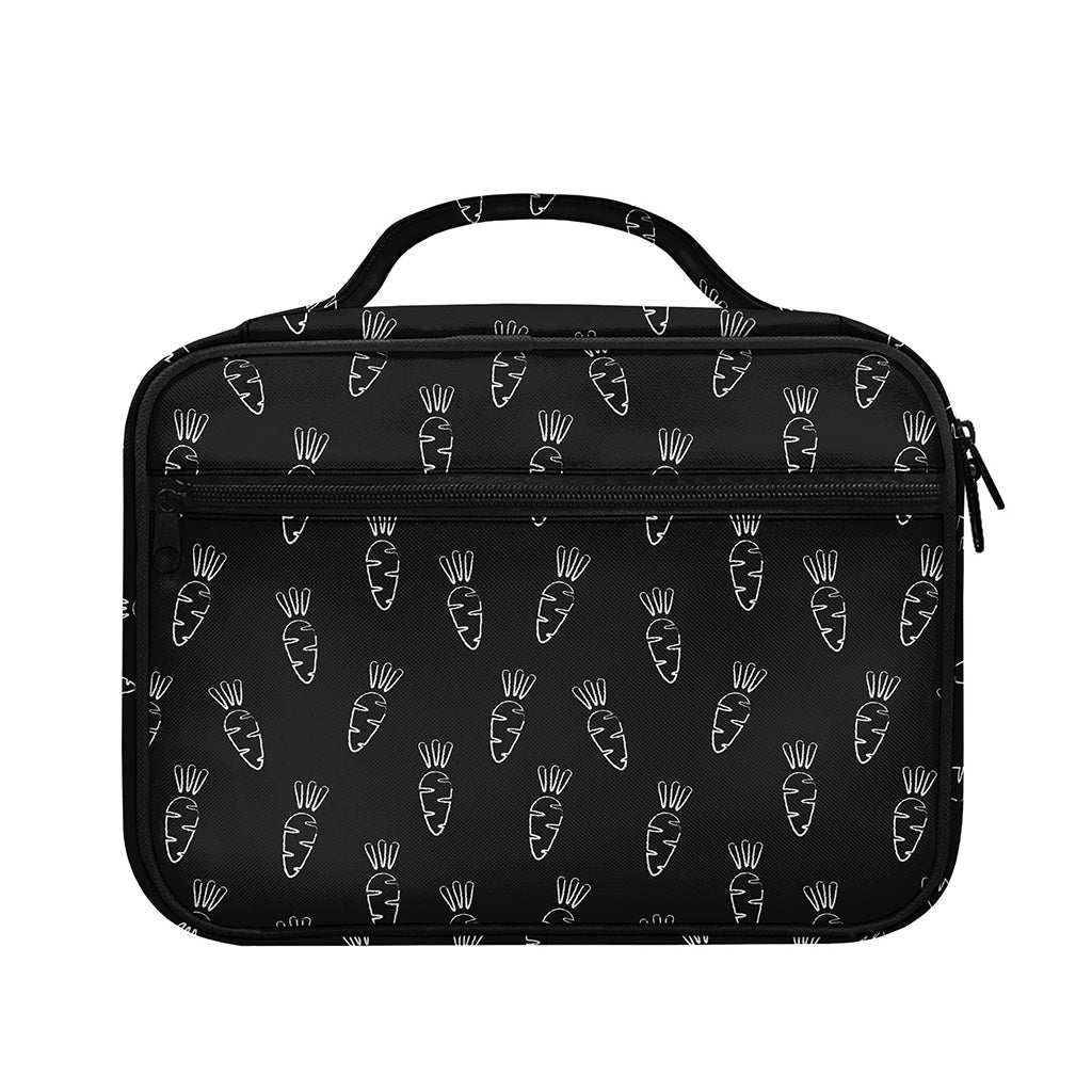 Black And White Carrot Pattern Print Briefcase Bible Bag