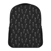 Black And White Carrot Pattern Print Casual Backpack