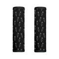 Black And White Carrot Pattern Print Handle Covers
