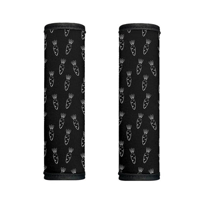 Black And White Carrot Pattern Print Handle Covers